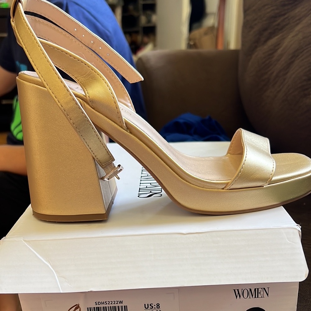 Gold heels